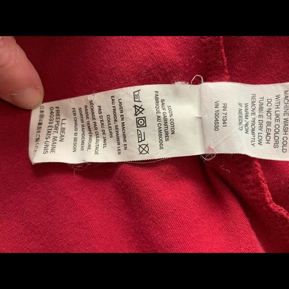 L.L. Bean L Petite Raspberry Mockneck Top - Picture 5 of 7